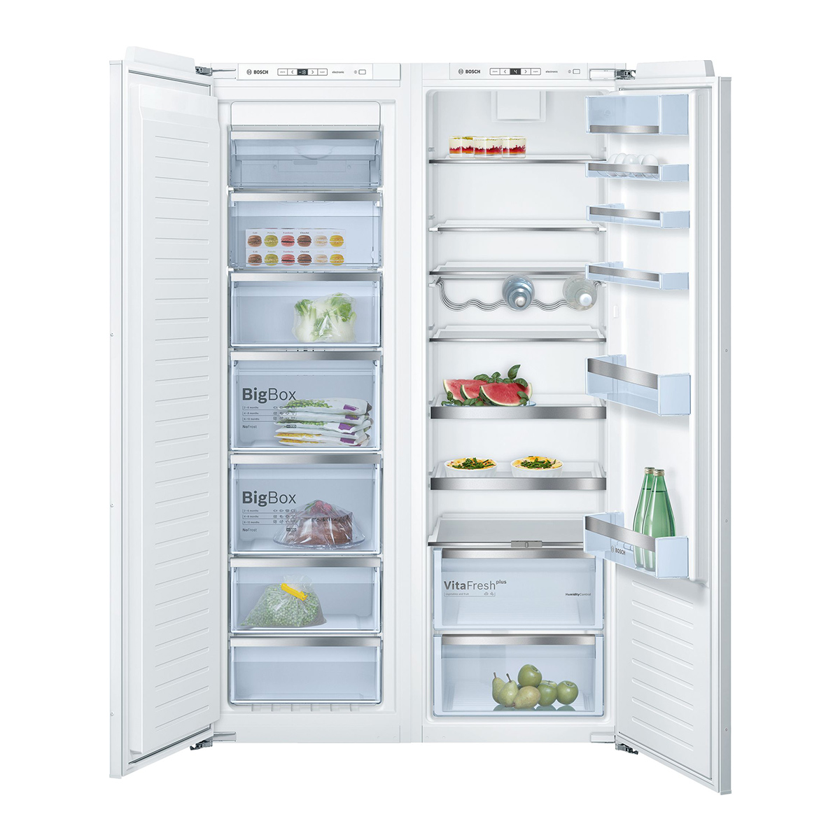 یخچال فریزر دوقلو بوش مدل KIR81AF30 و GIN81AE3